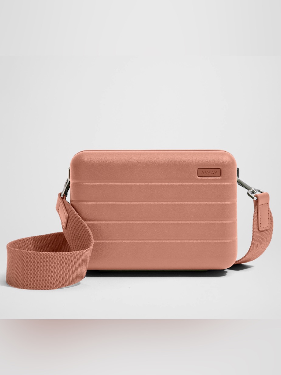 Away Mini Crossbody Bag In Clay Pink Nwot